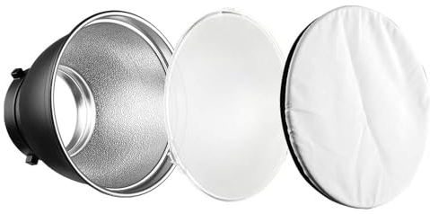 7 Standard Reflector Diffuser Lamp Shade Dish with White Soft Cloth for Bowens Mount Studio Strobe Flash Light Speedlite …