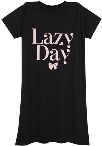 A2Z Ladies Night Dress Nightgown Sleepwear Nightie Short - Nightie 209 Black 2XL