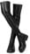 CouieCuies Schwarze Over knee Stiefel for Damen Platform Thigh High Stiefel Comfortable Stretch Boots Langschaft 36