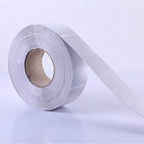 4 cm x 5 rouleaux de ruban adhésif réfléchissant pour vélo, voiture, moto, casque, véhicule, bande réfléchissante autocollante, haute visibilité, imperméable, style de voiture, blanc