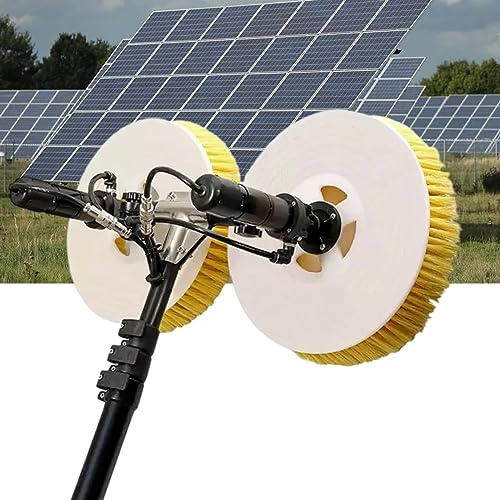Doppelkopf-Solar-Photovoltaik-Panel-Reinigungsmaschine – verstellbare Länge, Bürstenwerkzeuge für effiziente Stromerzeugung – 7,5 m – einfache Reinigungslösung