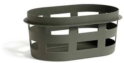 Hay Wäschekorb Basket S aus 100% recyceltem Polypropylen hergestellt, in der Farbe: Army, Maße: B 37.5 x T 57.5 x H 24.5, AD854-A601-AC36