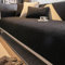 QHFTYL Sofa Uberzieher L U Form Sofaschoner Antirutsch 3 2 4 1 Plüsch Sofabezug Ecksofa für Ledercouch （Schwarz-110x240cm）