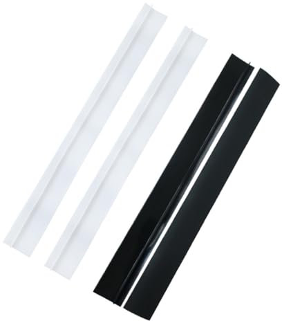 Zerodeko 4PCS Silicone Stove Counter Gap Cover T-Shaped Gap Filler Heat Resistant Sealing Strip Easy to Disassemble and Clean Prevents Crumbs White