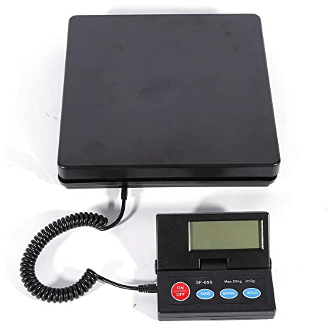 Neue Plattformwaage Paketwaage bis 50Kg-2g Robuste Plattformwaage mit LCD Display + Hintergrundbeleuchtung
