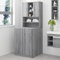 Mobile per Lavatrice Grigio Sonoma in Legno Multistrato Casa e Giardino, Accessori elettrodomestici (50KG)