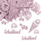 KOBOKO 100 Stück Einschulung Konfetti Glitzer Rosegold,2024 Deko Einschulung Mädchen Junge,Streudeko Schulkind Deko,Tischdeko Einschulung Konfetti,123,Stern,Zuckertüte Motiv für Schuleinführung