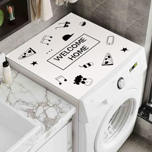 RobustWeg Tapete Protector Superior para Lavadora,Tapete para Lavadora Cortable,Cubierta Antipolvo para Refrigerador,Antideslizante E Impermeable,Adecuado para Lavadoras,Ventanales,Zapateros