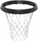 Tragbares Basketballnetz, Ersatz-Basketballnetz, tragbarer Basketball-Netzrahmen, einfach zu installieren, Wurf- und Befestigungssystem für randlose Reifen (Schwarz/Weiß)