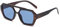 LJCZKA Retro Sonnenbrille Pilotenbrille Damen Herren Quadratische Doppelsteg Klassisch 70er Flach Sonnenbrille mit UV400 Schutz