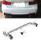 JXTTJ Endstuck Auspuff für BMW F30 F31 320i M Sport, Auspuffblenden Edelstahl Auto Endstück Endschalldämpfer Spitze Endrohrblende,A Silver