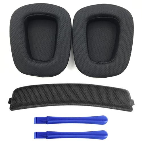 Alriedy 3 Stück Ersatz Ohrpolster Für G633 G933 G935 G635 G633S G933S Gaming Headset, Logitech Ohrpolster,Ohrpolster Für G933 G633 Kopfhörer(Stirnband + Ohrpolster)