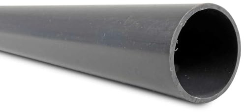 PVC Rohr für Poolverrohrung - Ø 63mm - Länge 1m - Farbe Grau - Hochwertige Poolinstallation