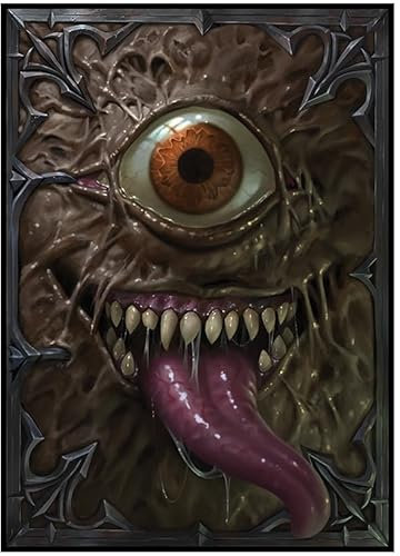 Fantasy North - Book of Fiends - Spell Book Series I - 100 Textured Matte TCG Card Sleeves - Fits Magic MTG Commander Pokemon and Other Card Games - Playing Card Sleeves