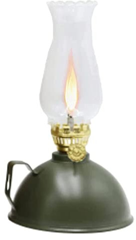 CEHJZQRPL Glas Kerosinlampe Öllampe, Stilvolle Petroleumlampe Vintage Glas Öllampen Zinn Ölkanne mit Griff Petroleumöllampe Outdoor Camping Lampe(Green)