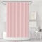 LUKDUNG 180x180 Badevorhang, Duschvorhang Anti-schimmel in Badezimmer, Vorhang für Badewanne Dusche aus Stoff Wasserdicht Waschbar, Waschbar PEVA Shower Curtain mit 12 Duschvorhangringe Rosa