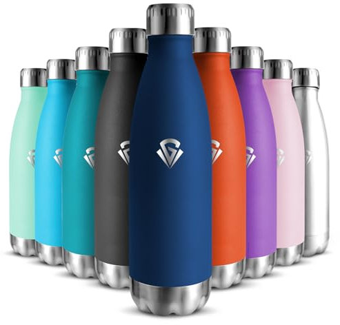 Trinkflasche Edelstahl - 750ml - Thermosflasche, BPA-Frei, Trinkflasche Sport - Auslaufsicher Wasserflasche,Trinkflasche Kohlensäure Geeignet, Thermoskanne für Fitness, Gym, Fahrrad