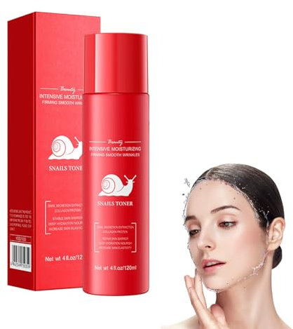 Anti-Aging Gesichtswasser Mit Schneckenschleim, Straffende Feuchtigkeitslotion Snail Mucin Gesichtstoner Intensiv Feuchtigkeitsspendender Toner, Anti-Falten Toner Für Reife Haut Für Pralle,Glatte Haut