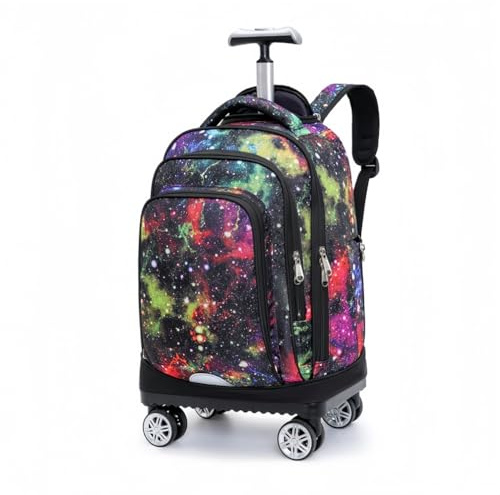 BOZONLI Rucksack mit Rollen Rucksack Trolley 19 Zoll Laptop Trolley Reiserucksack mit Rollen Kofferrucksack 35L
