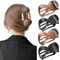 PROPOG Haarspangen Damen, 4 Stück Flache Haarklammer Große, Rutschfest Flat Claw Clip Elegant Französische Haarspange für Dickes & Dünnes Haar, Alltag, Sport oder Entspannung(Braun)