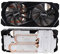 1PC 85mm/3.35in 4Pin 4Wires VGA Fan Graphics Card Cooling Fan For 2060 2070 SUPER Will 1660 CPU Fan