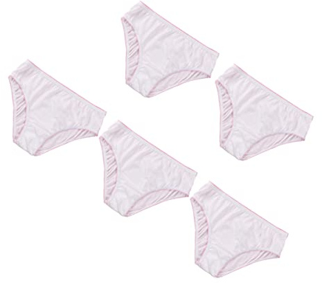 LRXIYODE 5pièces Culottes Jetables Coton Respirant pour Femmes Enceintes Pack De sous-vêtements Pratiques Et Confortables pour Post-Partum Et Voyages