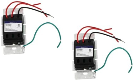 DIYEAH 2 Pièces variateur gradateur pour lumières LED gisements gradateur mené puissance à glissière à LED variateur de lumière alliage d'aluminium blanche