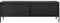 AXLIVING Trentinis 153 2D Schwarzes TV Board, 153,5 cm, geriffeltes