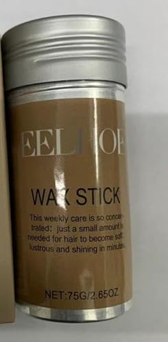 EELHOE Haarwachs-Stick, Anti-Frizz-Haar-Styling-Wachs, tief nährendes, langanhaltendes Haarwachs für alle Haartypen, 75 g, Bienenwachs, Avocado-Extrakt