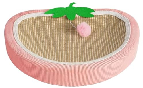 Rascador Cama para Gatos - Rascador Cama Fresas para Gatos,Protector De Muebles Suministros para Mascotas,Protección para Suelo Pared Sillón Sofá Alfombra Interior