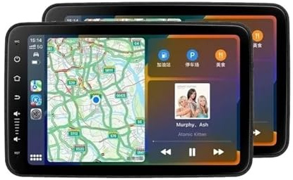 10.1''Car Headrest Monitor Tablet Screens Wireless 2+32G Auto Rear Seat Video TV Player FM Bluetooth HD Touch(1G-32G 2P)
