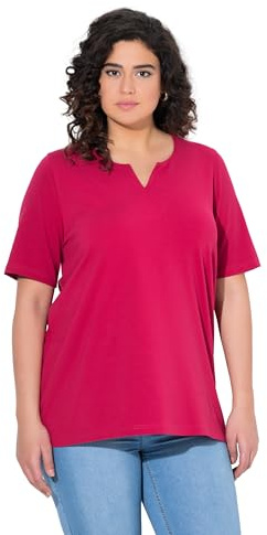 Ulla Popken Damen Shirt dunkle Himbeere 58+