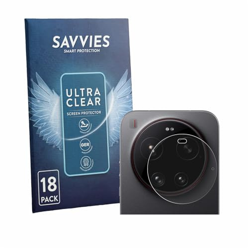 Savvies 18 Stück Schutzfolie für Xiaomi 17 Ultra (NUR Kamera) Displayschutz-Folie Ultra-Transparent