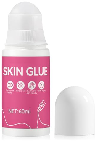 Colle pour Peau, colle Justaucorps Gym,Doux pour Peaus et Transparent, 60ml | Colles peau Vetement pour Justaucorps Gym, Bas de Contention, Bretelles, Col Bas, Portable et Durable