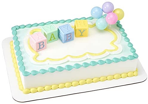 B-A-B-Y Blocks DecoSet Cake Decoration