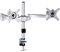 Allcam MDM05 Dual Monitor Arm Stand w/Desk Mount Clamp & Grommet for two 17-27 Screens in Silver