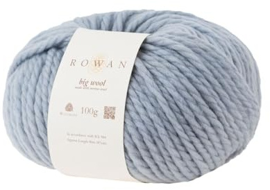 Rowan Big Wool Ice Blue 100% Wool Yarn - 100g