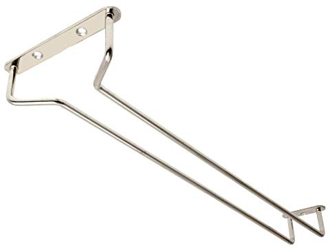 Beaumont Chrome Plated Glass Rack 16inch | Glass Hanger, Glass Holder, Glassware Rack, Stemware Rack | Wine Glass Rack, Champagne Glass Rack