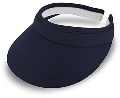 fiebig Menorca Cotton Visor | Clipvisor aus 100% Baumwolle in One Size | Sommerkappe mit Frotteeband Innenfutter | Sonnenschutz für das Gesicht
