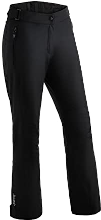 Maier Sports Resi 2, Damen Skihose, wasserdichte Schneehose, Schützender Schneefang und Verstellbarer Bund, PFC-frei, mTHERM Wattierung & mTEX Wetterschutz, Schwarz, Gr. 17 (W26/L29)