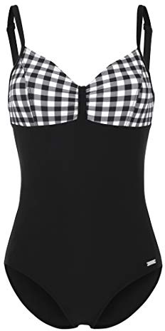 Lascana Damen Badeanzug mit Formeffekt, feminin