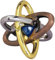 Bits and Pieces Ez Atom Metall-Puzzle Marmor in der Mitte Puzzle Puzzel Puzzle
