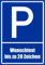 Kiwistar - Parkplatzschild - Aufkleber - Wunschtext bis zu 20 Zeichen nach Wahl - 42 x 30cm