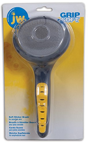 JW Gripsoft Grooming Slicker Brush Soft Pin