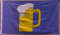 Flagge Fahne Bier Bierkrug 90x60 cm wetterfest und lichtecht für innen und aussen
