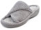 isotoner Women's Ladies Popcorn Open Toe Slipper Back, Grey (Pale Grey), 7 UK