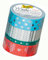 folia 26430 - Washi Tape, Klebeband aus Reispapier, Hotfoil silber III, 4er Set - ideal zum Verzieren und Dekorieren