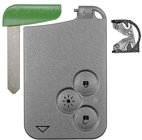 Mando a distancia para llave de coche, 1 carcasa de 3 botones, 1 llave de emergencia y 1 soporte para batería para Renault