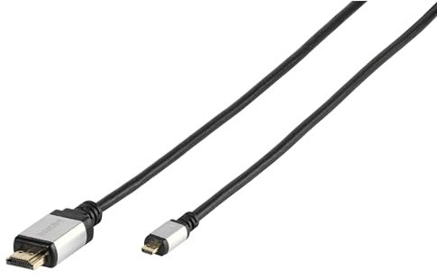 Vivanco 42205 HDMI Kabel 1,2m HDMI Typ A (Standard) HDMI Typ D (Micro) schwarz - HDMI Kabel (1,2 m, HDMI Typ A (Standard), HDMI Type D (Micro), 3840 x 2160 Pixel, 3D, schwarz)