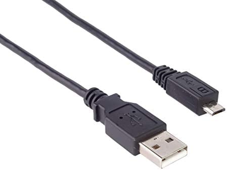 PremiumCord Cable de Conexión USB - Micro USB 2m, Macho a Macho, Cable de Datos de Alta Velocidad 480Mbit/s, 5 Pines, 2X Blindados, AWG28, Color Negro, 2m
